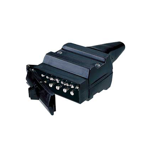 12 Pin Flat Trailer Connector - Male